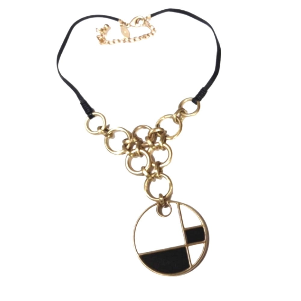 Chicos goldtoned medallion necklace